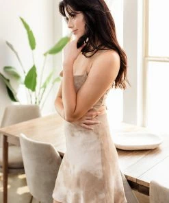 BT Sonya Tie Dye Cowl Neck Slip Dress