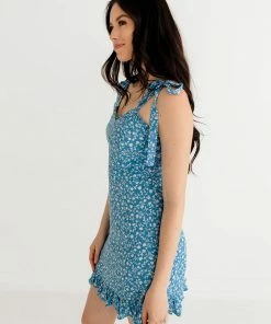 BT Molina Floral Tie Strap Mini Dress DRESSES