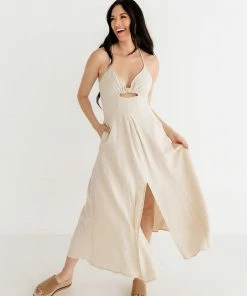 BT Bay Breeze Cutout Slit Midi Dress