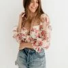 ONE & ONLY COLLECTIVE Coming Up Roses Tie Floral Crop Top TOPS 1 ONE & ONLY COLLECTIVE Coming Up Roses Tie Floral Crop Top TOPS