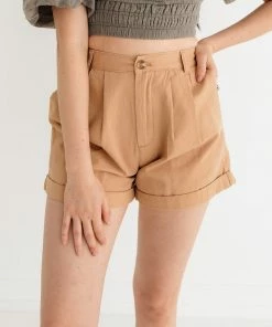 BT Barnett Cotton Pocketed High Rise Shorts
