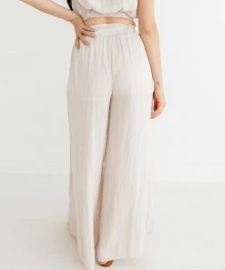 BT BRIDAL Pure Bliss Slit Satin Pants - Pearl 17 BT BRIDAL Pure Bliss Slit Satin Pants - Pearl