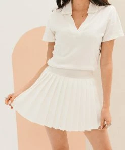 BT Gigi Pleated Tennis Skirt - White 20 BT Gigi Pleated Tennis Skirt - White