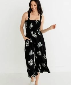 BT Fairview Floral Smocked Jumpsuit