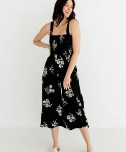BT Fairview Floral Smocked Jumpsuit