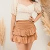 MUSTARD SEED RESORT READY Robbie Smocked Ruffle Skort