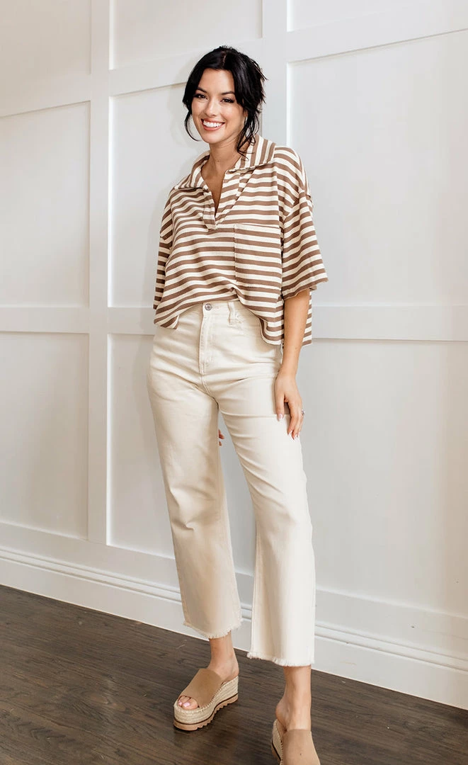 BT BOTTOMS Brayden High Waisted Frayed Denim Jeans 3 BT BOTTOMS Brayden High Waisted Frayed Denim Jeans