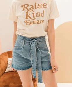 WL Evans Cotton Pocketed Paper Bag Shorts BOTTOMS