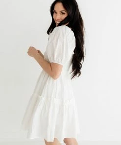 MABLE Blair Cotton Puff Sleeve Smocked Babydoll Dress 15 MABLE Blair Cotton Puff Sleeve Smocked Babydoll Dress