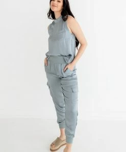 FATE MATCHING SETS Whitley Satin Pocketed Jogger Pants 12 FATE MATCHING SETS Whitley Satin Pocketed Jogger Pants