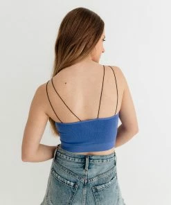 BT SEAMLESS BASICS Double Strap Seamless Brami - Blue Iris