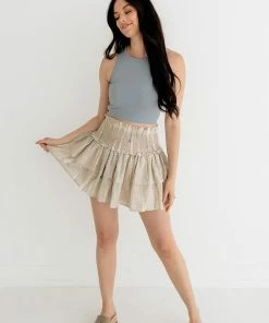 BT Nellie Tie Dye Smocked Ruffle Skirt Or Tube Top TOPS