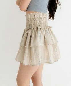 BT Nellie Tie Dye Smocked Ruffle Skirt Or Tube Top TOPS