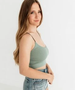 BT Double Strap Seamless Brami - Dusty Sage