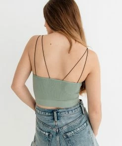 BT Double Strap Seamless Brami - Dusty Sage