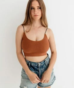 BT Double Strap Seamless Brami - Camel