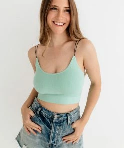 BT Double Strap Seamless Brami - Grass Green