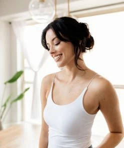 BT Close Call Seamless Cami Bodysuit - White TOPS