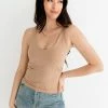 BT Seamless Scoop Neck Cami - Almond
