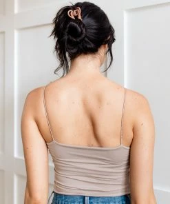 BT TOPS Close Call Seamless Cami Bodysuit - Ash Mauve