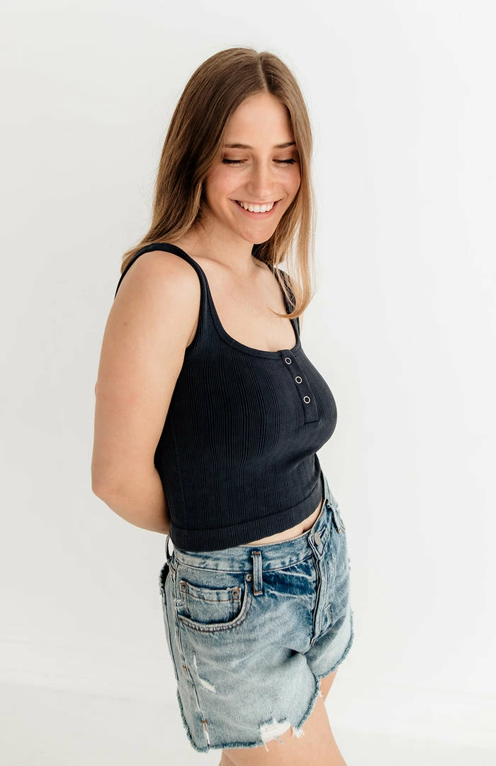 BT TOPS Hot Shot Seamless Crop Top - Black 4 BT TOPS Hot Shot Seamless Crop Top - Black