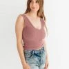 BT BEST SELLERS Izzy Ribbed Crop Tank - Vintage Mauve 1 BT BEST SELLERS Izzy Ribbed Crop Tank - Vintage Mauve