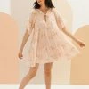 BT Bernadine Eyelet Babydoll Embroidery Dress