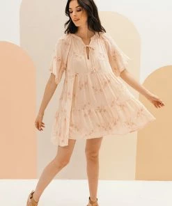 BT Bernadine Eyelet Babydoll Embroidery Dress