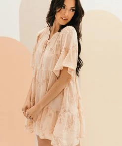 BT Bernadine Eyelet Babydoll Embroidery Dress