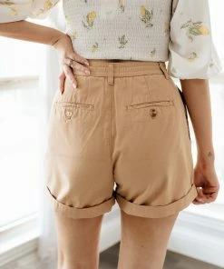 BT Barnett Cotton Pocketed High Rise Shorts