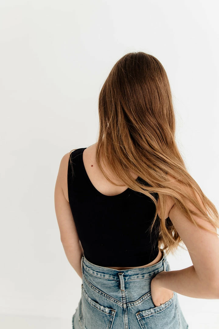 BT Jolie Ribbed Seamless Crop Top - Black 5 BT Jolie Ribbed Seamless Crop Top - Black