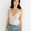 BT Forever Young Seamless Frill Ruffle Tank Top - Chalk TOPS