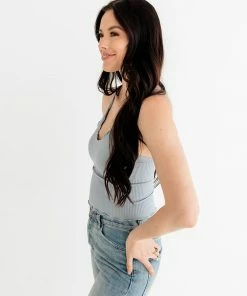 BT Forever Young Seamless Frill Ruffle Tank Top - Sky