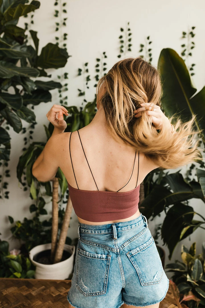 BT SEAMLESS BASICS Double Strap Seamless Brami - Dark Mauve 4 BT SEAMLESS BASICS Double Strap Seamless Brami - Dark Mauve