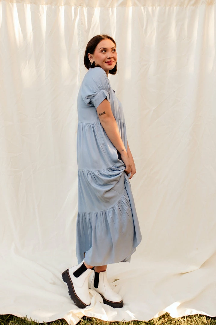 FORE COLLECTION Kept Close Tiered Maxi Dress BUMP FRIENDLY 5 FORE COLLECTION Kept Close Tiered Maxi Dress BUMP FRIENDLY