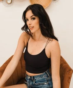 BT Double Strap Seamless Brami - Black SEAMLESS BASICS