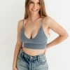 BT Step Up Washed Bralette - Washed Denim SEAMLESS BASICS
