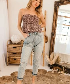 BT River Floral Smocked Ruffle Skirt Or Tube Top RESTOCKED