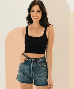 BT Parker High Rise Denim Shorts BOTTOMS