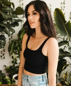 BT Bri Square Neck Ribbed Brami - Black 25 BT Bri Square Neck Ribbed Brami - Black