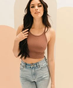 BT Tammy Ribbed Racerback Brami - Mauve RESTOCKED