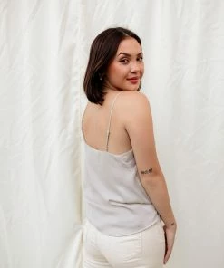 WL Florence Satin Cami Tank - Champagne