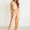 MABLE Cooper Linen Blend High Rise Pants