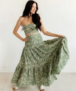 BT Sea La Vie Eyelet Maxi Skirt MATCHING SETS