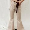 BT Oswald Bell Bottom Denim Pants - Taupe