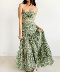 BT Sea La Vie Eyelet Tube Crop Top