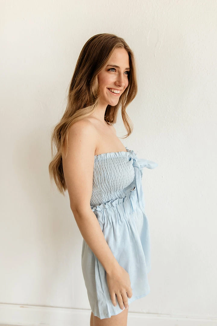 MABLE Taylor Linen Tie Front Bandeau Top MATCHING SETS 13 MABLE Taylor Linen Tie Front Bandeau Top MATCHING SETS