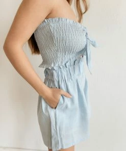 MABLE Taylor Linen Pocketed High Rise Shorts