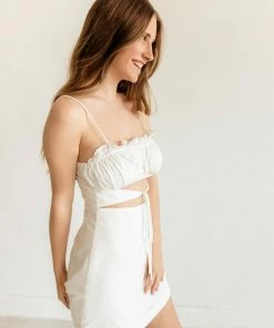 MABLE BRIDAL Jamie Cutout Mini Dress