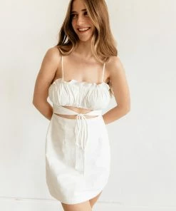 MABLE BRIDAL Jamie Cutout Mini Dress